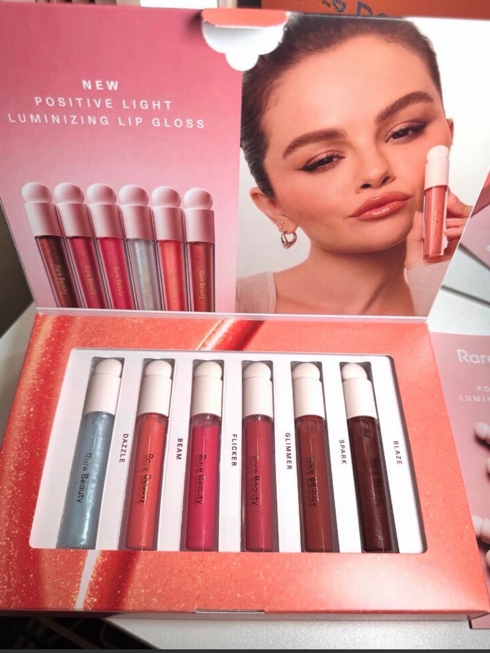NIB RARE BEAUTY POSITIVE LIGHT LUMINIZING LIP GLOSS COLLECTION